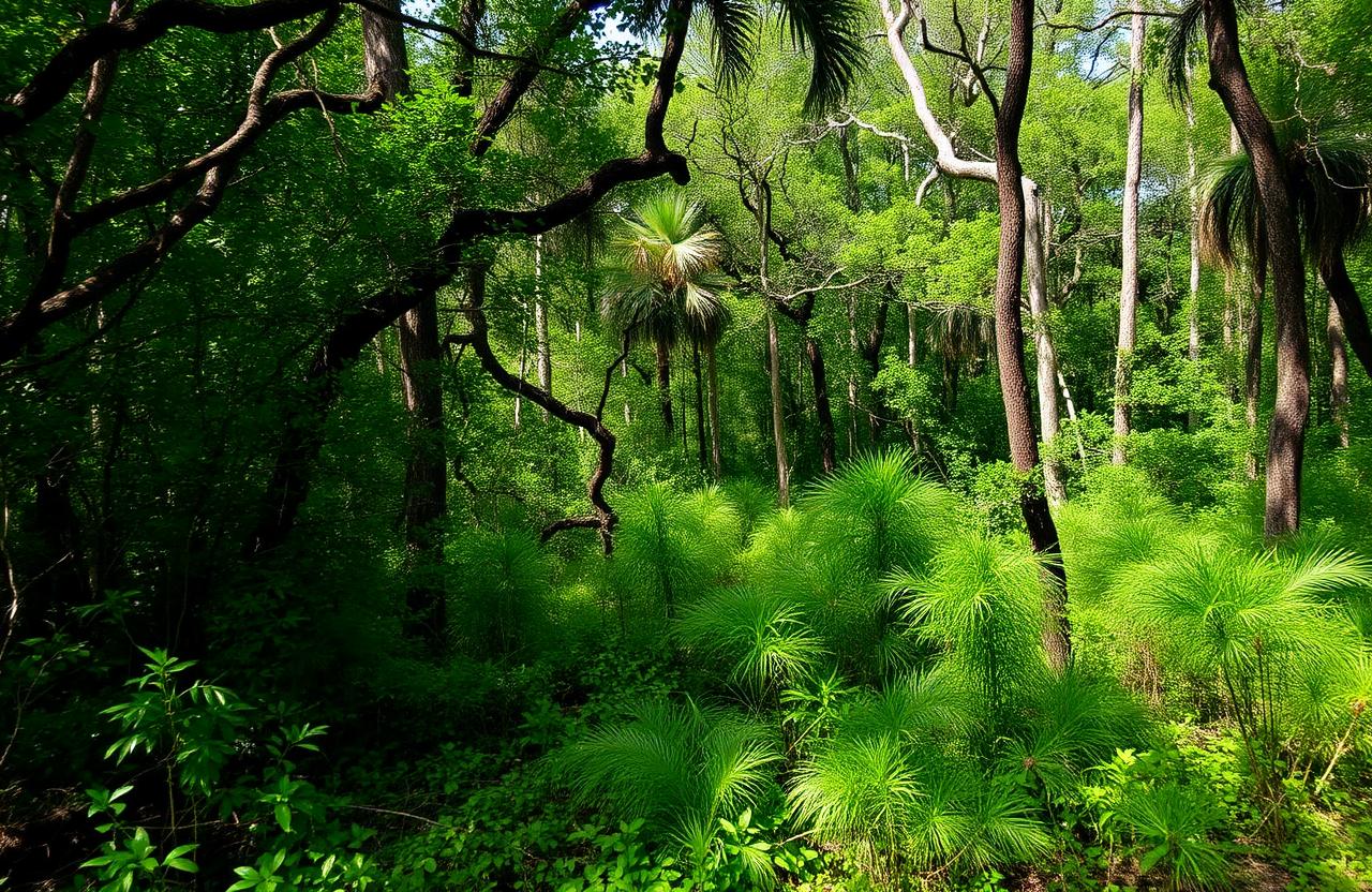 Overgrown property before clearing